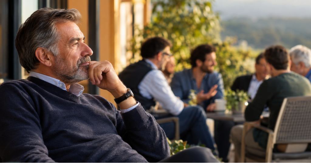 tuo padre non ha bisogno di essere accudito. ha bisogno di essere ascoltato